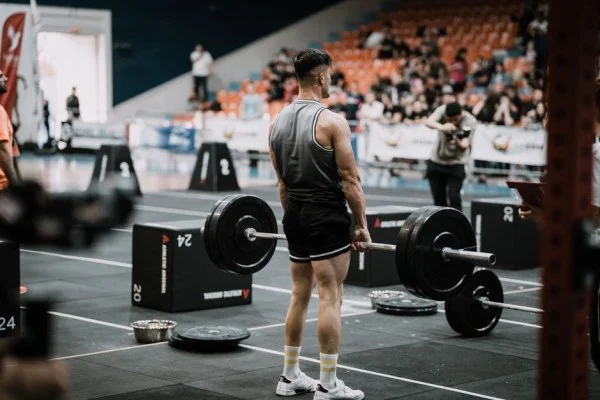 weightlifting competition arena